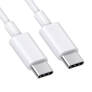 USB C to USB C Cable 60W/3A Fast Charging USB Type C Cable Compatible with Samsung Galaxy S22/S22+, S21/S21+, S20/S20+ Ultra 5G, Pixel, Sony, Canon, panasonic Camera & More [3ft or 1 Meter]