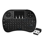 ROCKTECH R8 Wireless Mini Keyboard, LED Backlit 3-in-1 Remote Control, 2.4GHz USB Receiver, Rechargeable, Android TV Box, Smart TV, PC, Laptop, Gaming Console Compatible