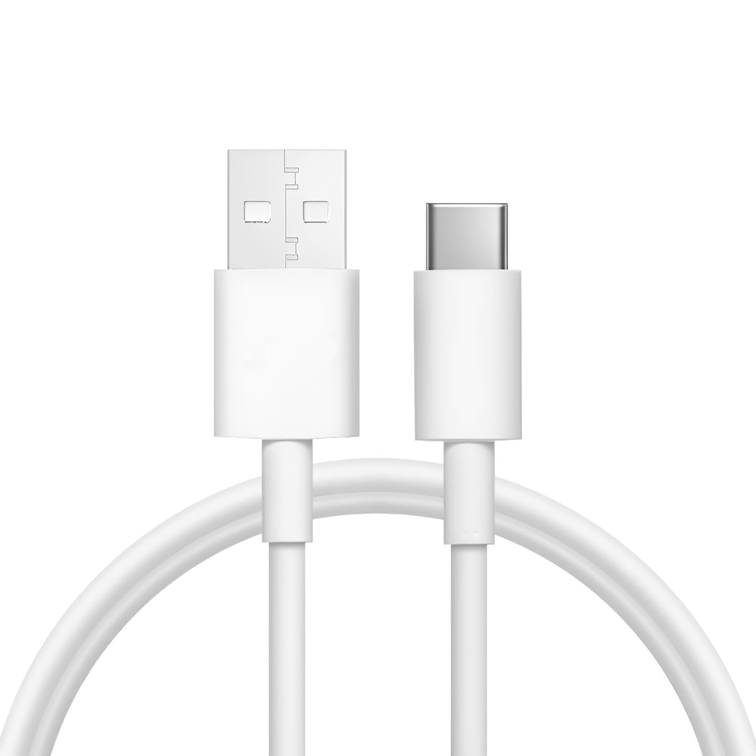 Fast Charge USB to Type-C cable for OPPPO Reno 10 Pro � White 100 cm, 33W Power Support, Power Bank Charging Cable, USB-C Device Cable