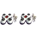 10 Amp 4 Way Extension Board Power Strip 4 Socket Extension Boards (White, Black) (2)