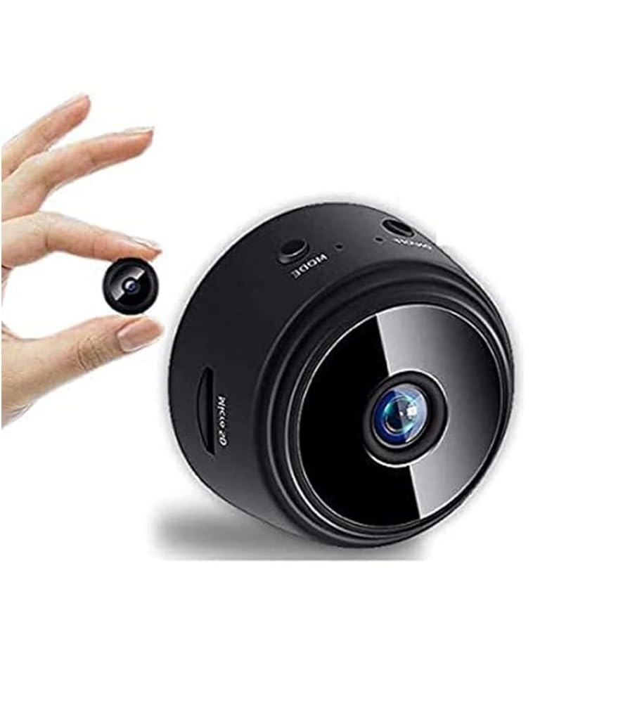 1080P HD Wireless Ball Cam with Night Vision, Motion Detection & Magnetic Base, Ideal for Home & Nanny Monitoring | Mini WiFi Security Camera