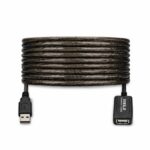 Technotech 15 Meters USB 2.0 Active Repeater Extension Cable Male to Female for Pen Drive, Card Reader, Bar Code Reader, Mouse, Keyboard and Dongles