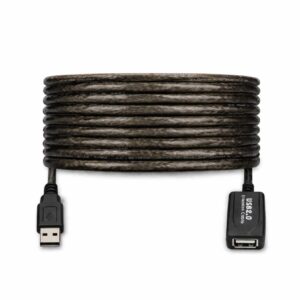 Technotech 15 Meters USB 2.0 Active Repeater Extension Cable Male to Female for Pen Drive, Card Reader, Bar Code Reader, Mouse, Keyboard and Dongles