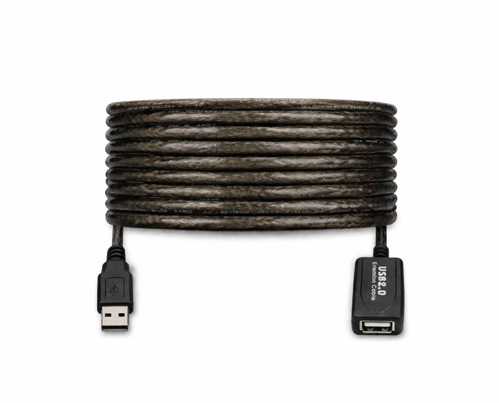 Technotech 15 Meters USB 2.0 Active Repeater Extension Cable Male to Female for Pen Drive, Card Reader, Bar Code Reader, Mouse, Keyboard and Dongles