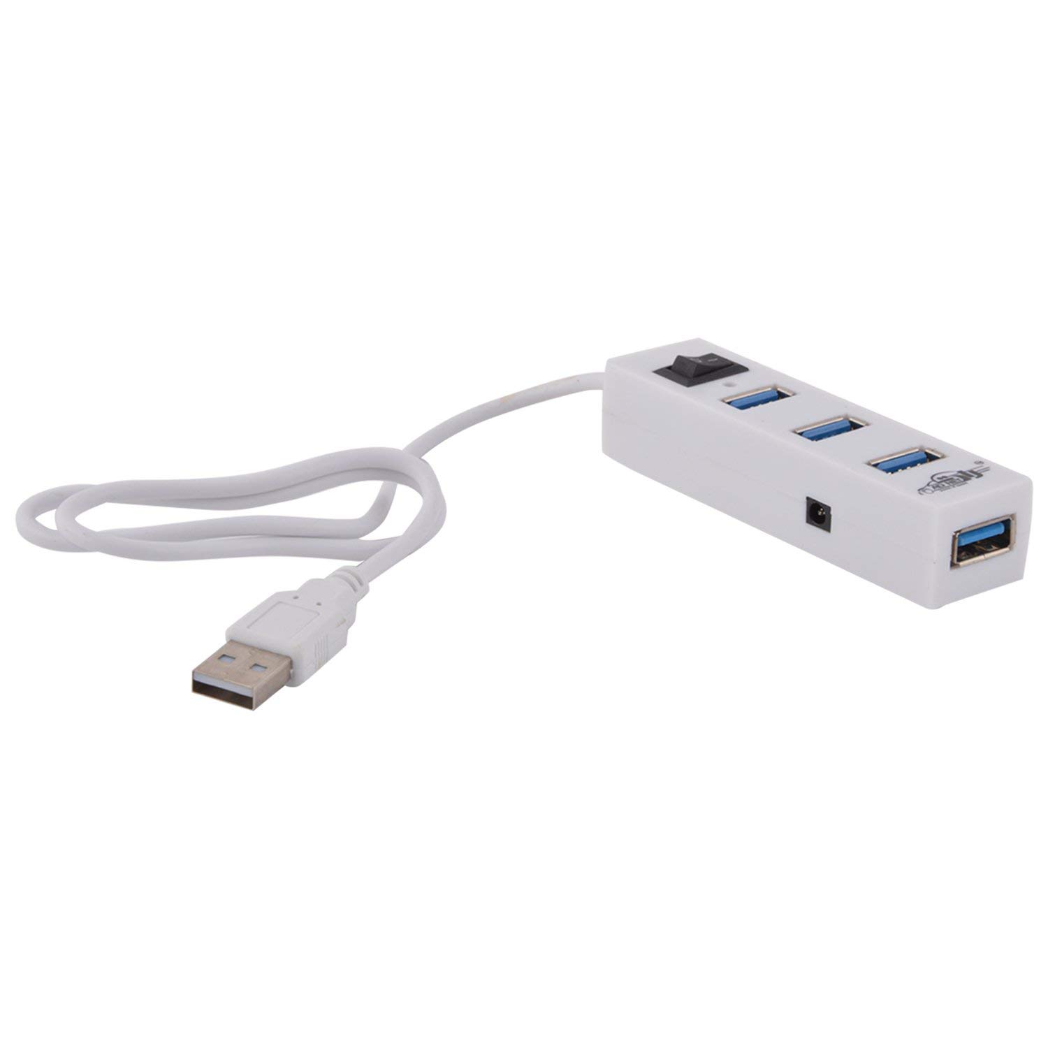 ADNET AD-816 High-Speed 4Port USB Hub for Pendrive, Mouse, Keyboards, Camera, Mobile, Desktop, Tablet, PC, Laptop, TV Digital Cameras, Card Readers, USB Speakers (White)
