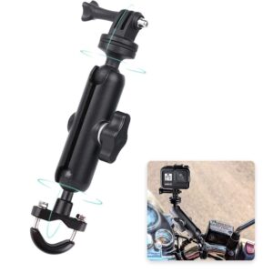 360�Motorcycle Bike Camera Holder Handlebar Mount Bracket 1/4 Metal Stand for GoPro Hero9/8/7/6/5/4/3+ Action Cameras Accessory(Cool Ballhead Arm Super Clamp Mount Multi)