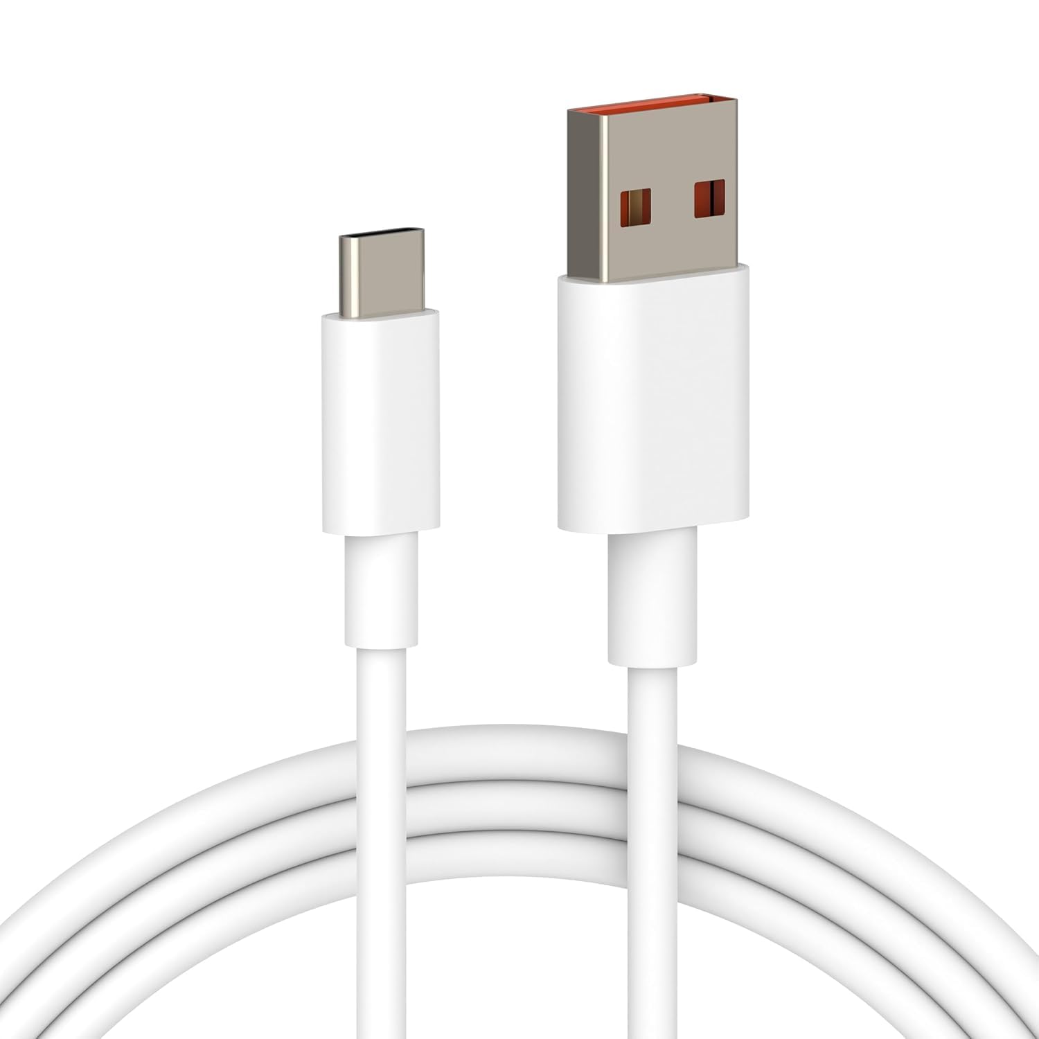 High-Speed USB to C Cable for Honor Honor 100 Pro � White 1 meter, 80W Charging, Power Bank Charging Cable, Stable Charging Cable, Data & Power