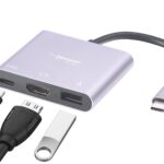 Nextech USB-C to 3-in-1 Multiport Dock � HDMI 4K, USB 3.0, 87W PD Charging Port, USB-C Hub for Laptop, MacBook, Smartphones, and Tablets