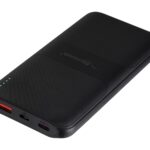 Nextech Slender 10000mAh Fast Charging Power Bank 22.5W PD QC 3.0, Ultra Slim Mini Powerbank with Type C Output, Compact Portable Charger for iPhone, Android Smartphones & Tablets - Charcoal Black