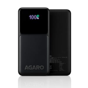 AGARO Regency Power Bank 10000 mAh, 22.5W QC & 20W PD Output for Smartphones, Portable, USB C & Micro Input, USB A1,A2 & C Output,Fast Charge Technology for Tablets,Headphones and Hi-Powered Devices