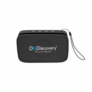 DH Discovery DH-240 Bluetooth Speaker | 15W Portable Wireless Speaker with FM, USB, TF Card, Mobile Stand & Type-C Charging | 6 Hours Playtime (Black)