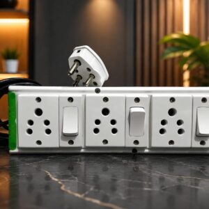 3 Socket 3 Switch Extension Board | 6A Multi Plug Power Strip with 3 Pin Plug | Electrical Power Extension Board for Home, Office, TV, Laptop & More (4 Meter)