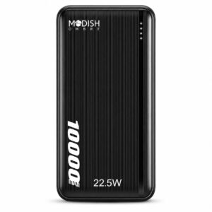 ModishOmbre� Jolt-10X 10,000 mAh 22.5W Fast Charging Power Bank | Detachable Type C Cable | Mach USB-A Output, Type C PD Output, Type C Input, Wake Up Button