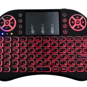 Tobo Wireless Mini Keyboard Multi-Media Portable Handheld Keyboard with Touch pad Mouse-(TD-621KM-03)