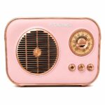 Retro Style Bluetooth Speaker with Vintage Radio Design, Portable Wireless Music Speaker with Classic Tuning Dial, Large Speaker Grille & Easy Front Controls for Home, Bedroom & Desk