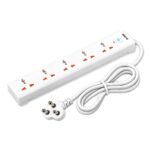 RISING R-Power 5000 Power Strip, 250V, 1500W, 100% Brass Contacts, 2Mtr
