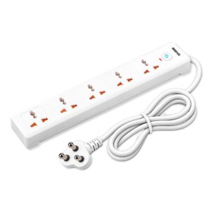 RISING R-Power 5000 Power Strip, 250V, 1500W, 100% Brass Contacts, 2Mtr