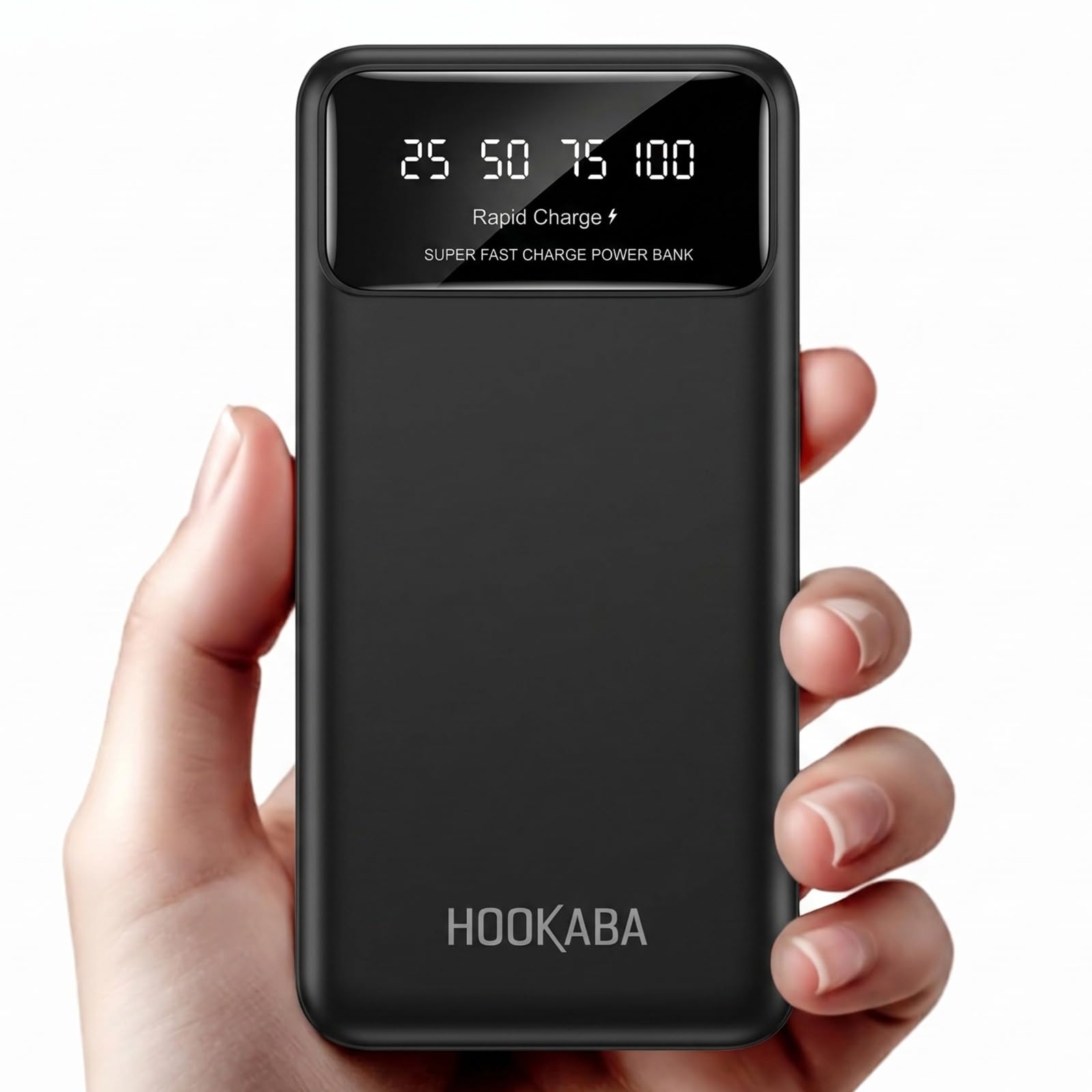 Hookaba 10000mAh Power Bank 22W Fast Charge | Slim Portable Powerbank for Apple & Android | Type-C PD Fast Charging Mobile | Best Powerbank for Travel & Daily Use