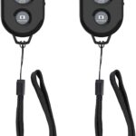 Bluetooth Camera Remote Shutter for Smartphones (2 Pack), zttopo Wireless Camera Remote Control Compatible with iPhone/Android Cell Phone - Create Amazing Photos and Selfies, Wrist Strap Included