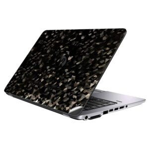 Gadgets WRAP Premium Vinyl Laptop Decal Top Only Compatible with HP Elitebook 820 G1 - Black Diamond Crystal Mosaic