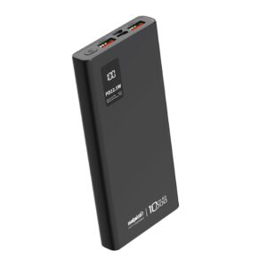 PowerVolt 101 10000mAh Slim & Compact Power Bank, 22.5W Fast Charging, LED Battery Percentage Display, Multiple Input & Output Ports, Portable Charger for Smartphones, Tablets & Earbuds