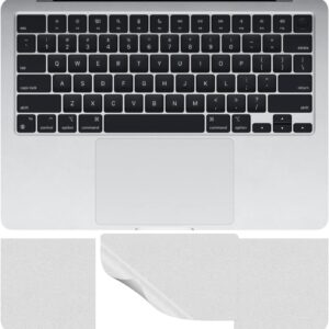 3 Pc's TrackPad (TouchPad) & PalmRest Clear TPU Skin Protector Compatible With Macbook Air 13.6 Inch (M2, M3, M4 Chip 2022-2025) Models : A2681 A3113 A3240