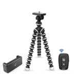 Digitek DTR 260 GT Gorilla Tripod, 33cm (13 Inch) Flexible Mini Tripod for Mobile Phones, Phone Mount & Remote, Flexible Gorilla Stand for Action & Point-and-Shoot