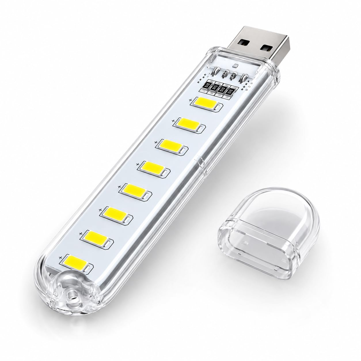 ORIONIS USB LED Light 16 LED Portable USB Lamp for Laptop, Power Bank, USB Charger, Desktop PC | Plug & Play Emergency Light for Reading, Study, Camping & Travel (Cool White)
