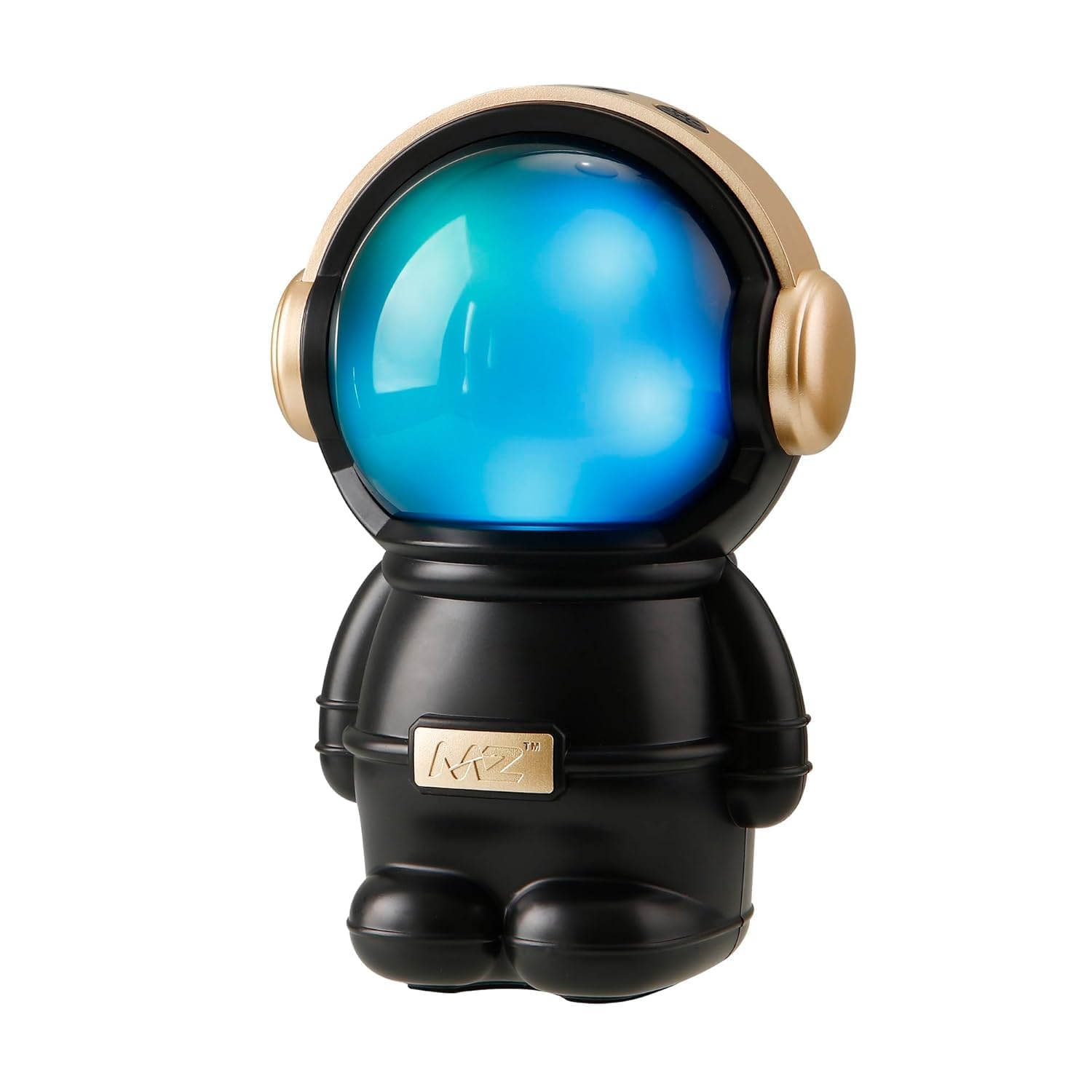 MZ Astronaut Bluetooth Speaker 5W Portable Wireless Speaker | FM Radio and TF Card Support | 4 Hours Playtime with LED Light Compact Mini Speaker for Smartphone Tablet Music Outdoor Home Use (Black)