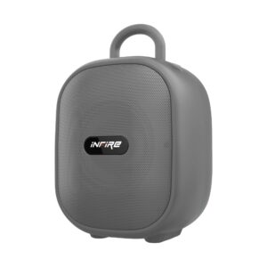 iNFiRe Fusion 12W Bluetooth Speaker Wireless Upto 8 Hrs Playtime with TWS Function, BT connectivity, Type C Charging & Mobile Holder (Grey)