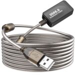 20M Active USB 2.0 Cable Male to Female Active Extension/Repeater Cable, Data Transfer Cord Compatible with Printer, Camera, Webcam