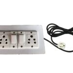Extension Wooden Board (2 Socket,2Switch) 5Ampere Wire Length (1 Meters)